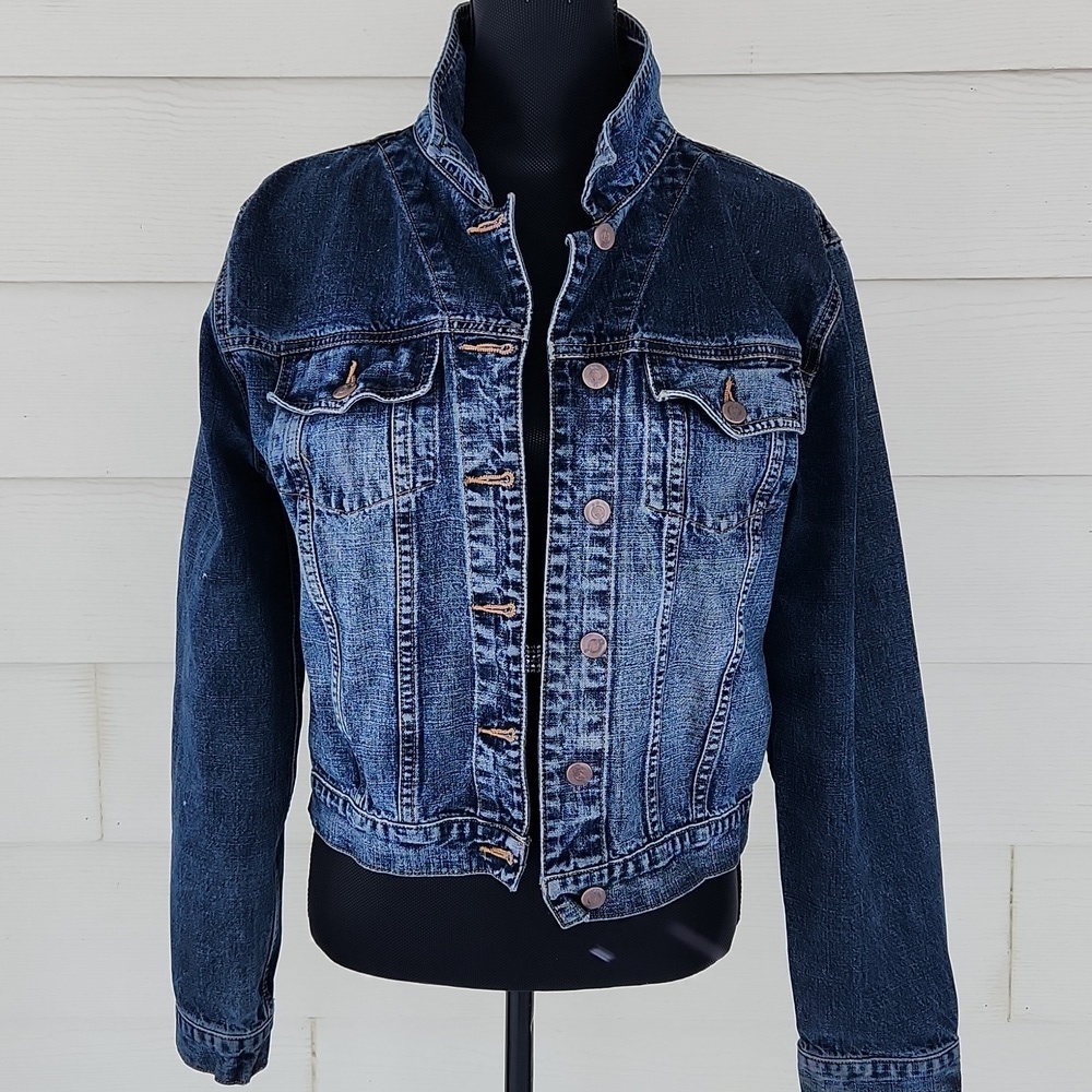 VTG Hard Rock Café Puerto Vallarta Collectible Distressed Jean Jacket (L) - Picture 2 of 11